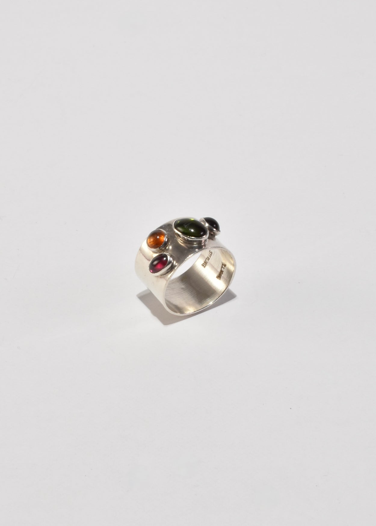 Silver Multi Stone Ring