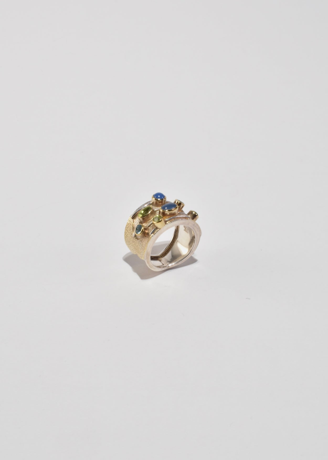 Arts & Crafts Multi Stone Ring