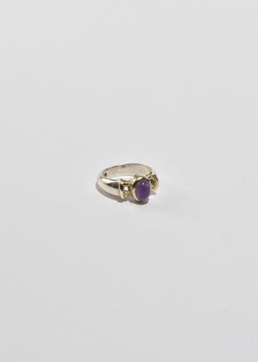 Modernist Amethyst Ring