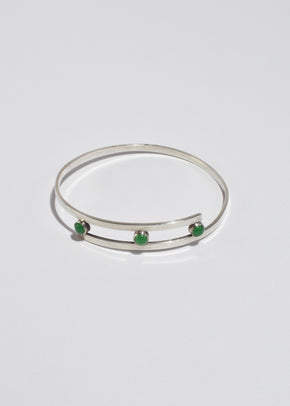 Modernist Chrysoprase Cuff