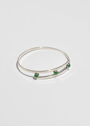 Modernist Chrysoprase Cuff