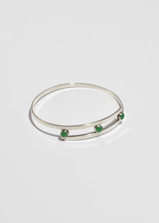 Modernist Chrysoprase Cuff