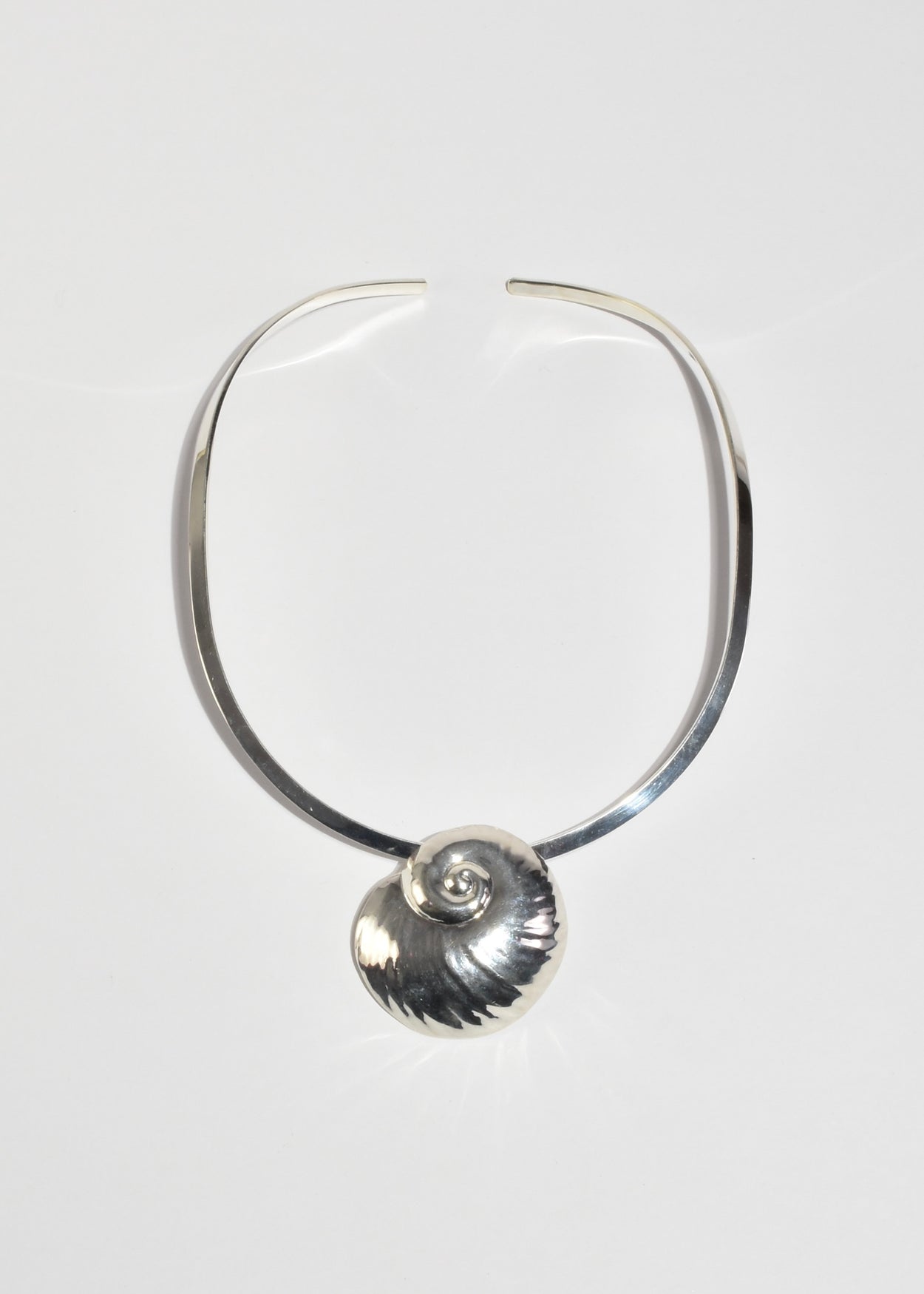 Sterling Shell Collar Necklace