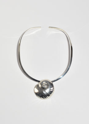 Sterling Shell Collar Necklace