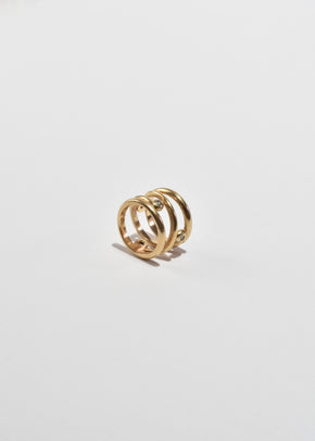 Gold Diamond Wrap Ring