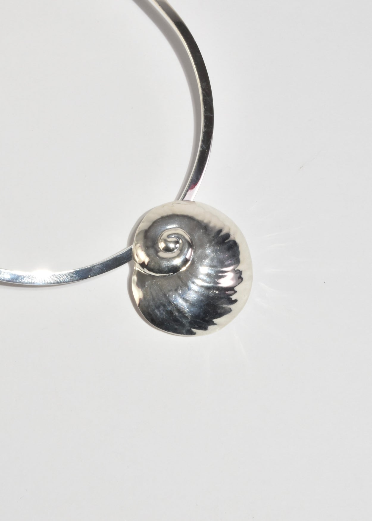 Sterling Shell Collar Necklace