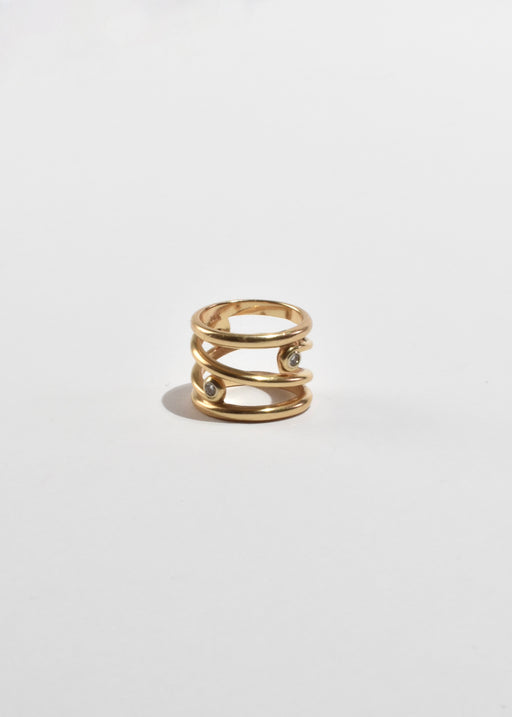 Gold Diamond Wrap Ring