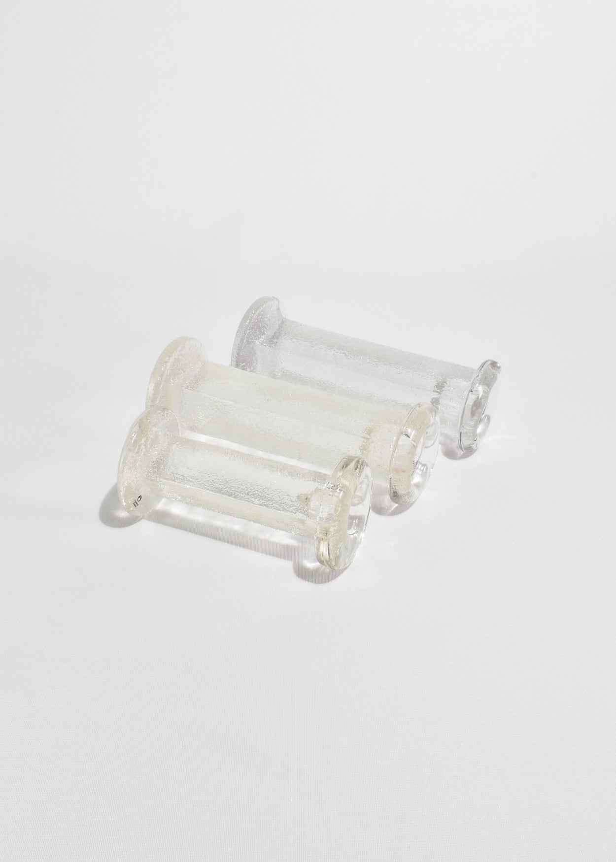 Glass Candleholder Set