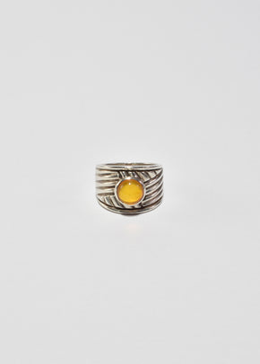 Yellow Glass Ring