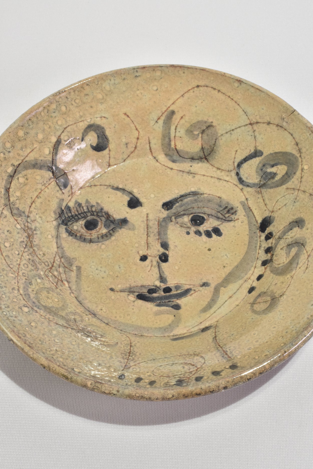 Ceramic Abstract Face Bowl