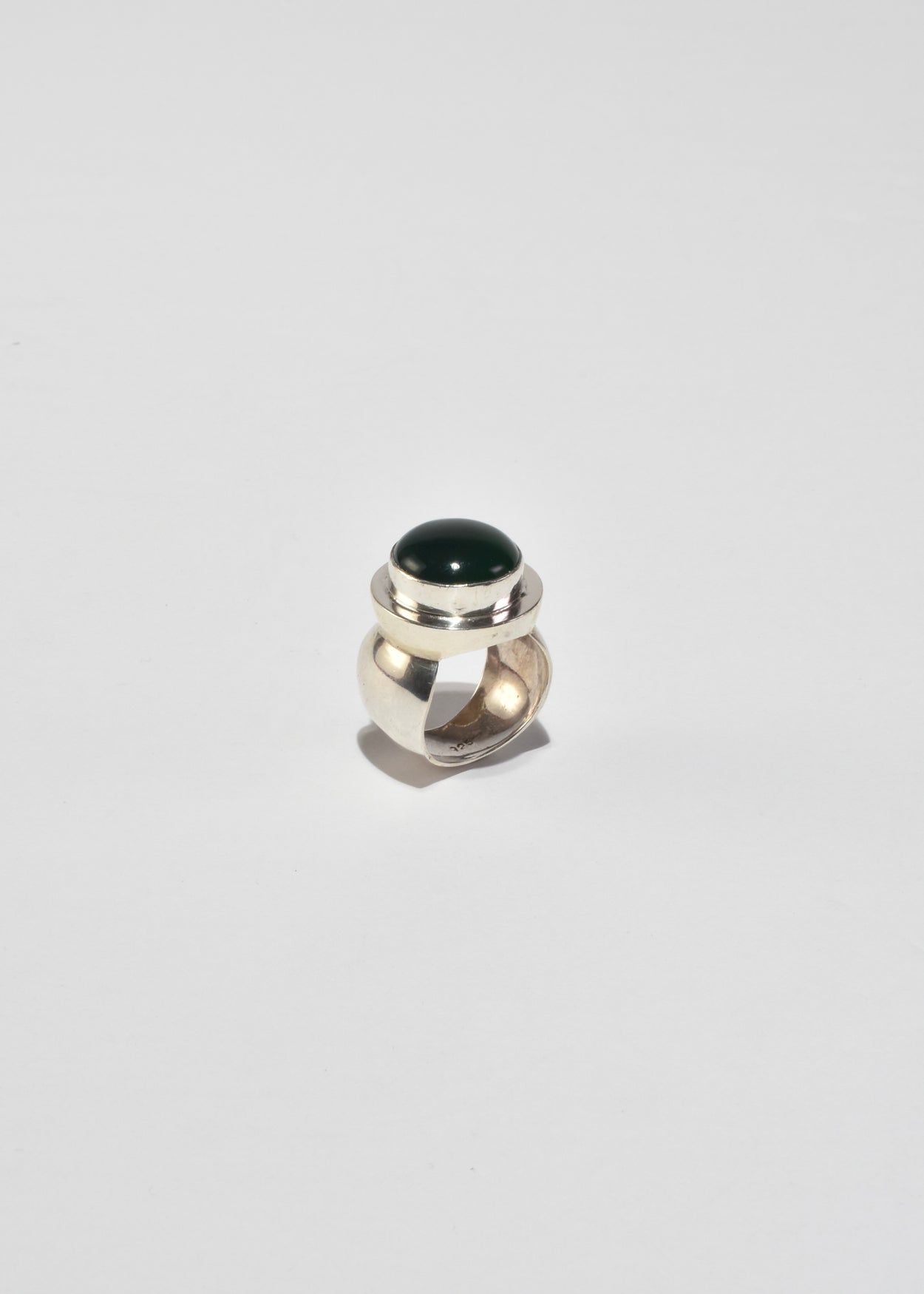 Modernist Jade Ring