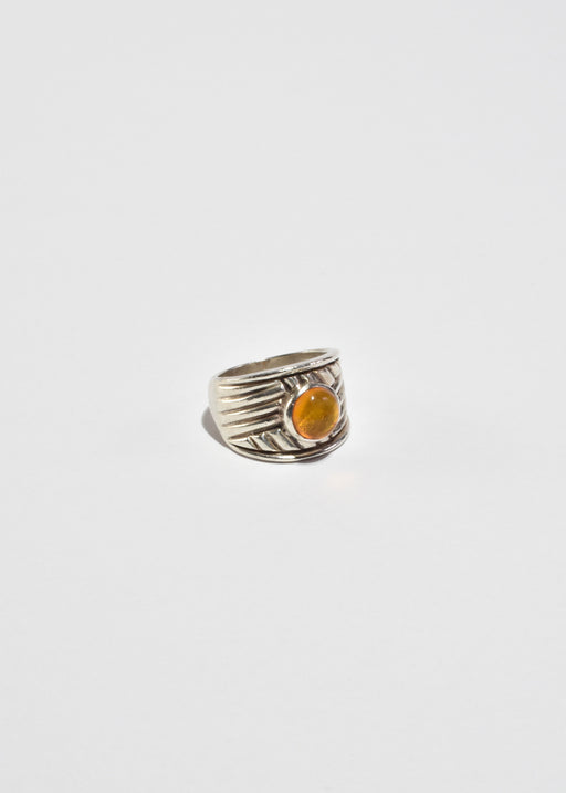 Yellow Glass Ring