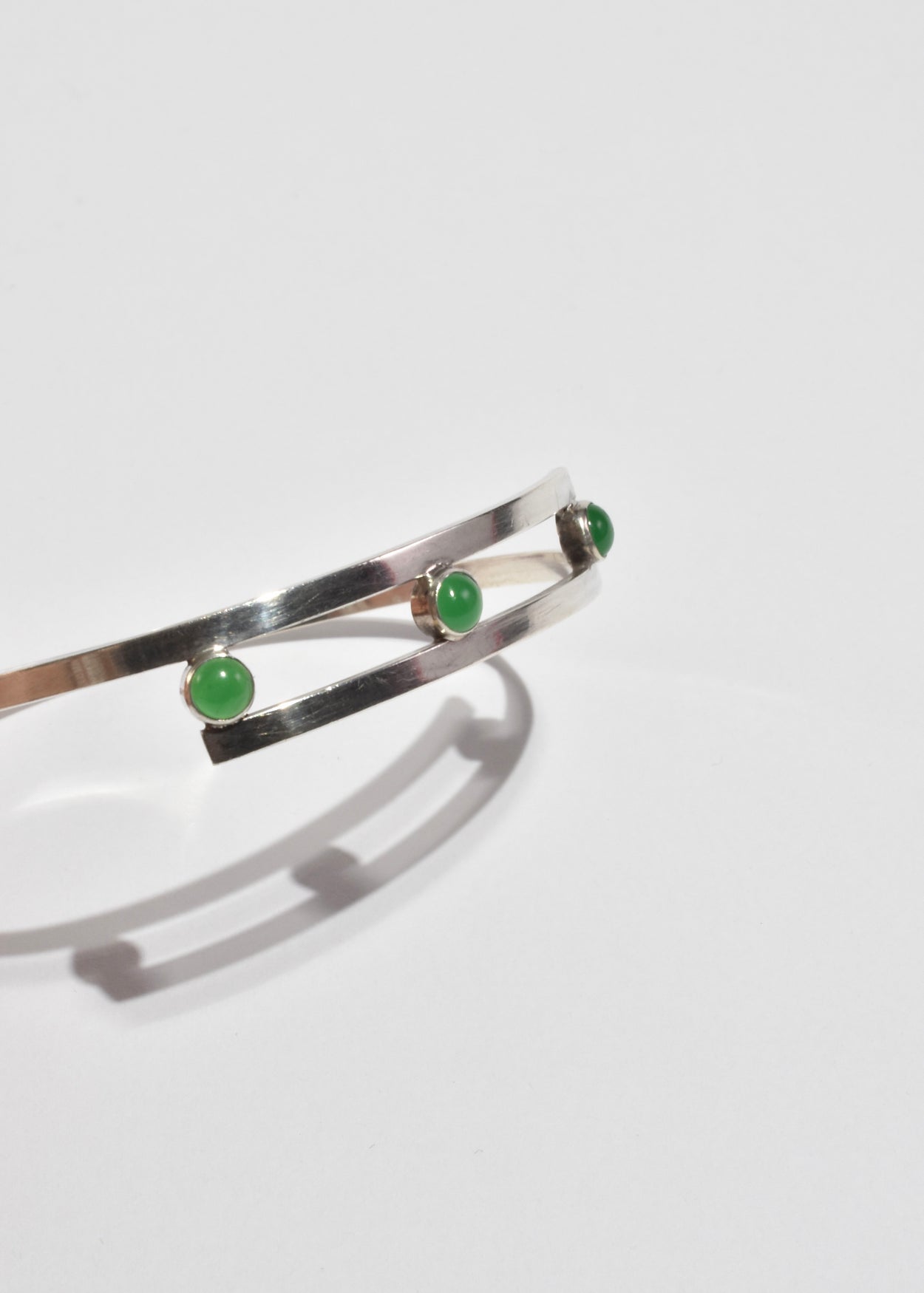 Modernist Chrysoprase Cuff