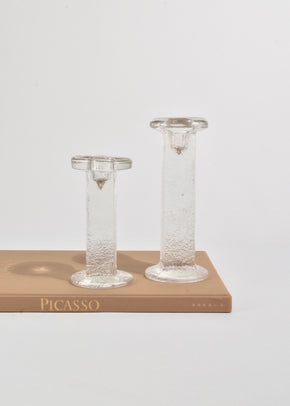 Glass Candleholder Set