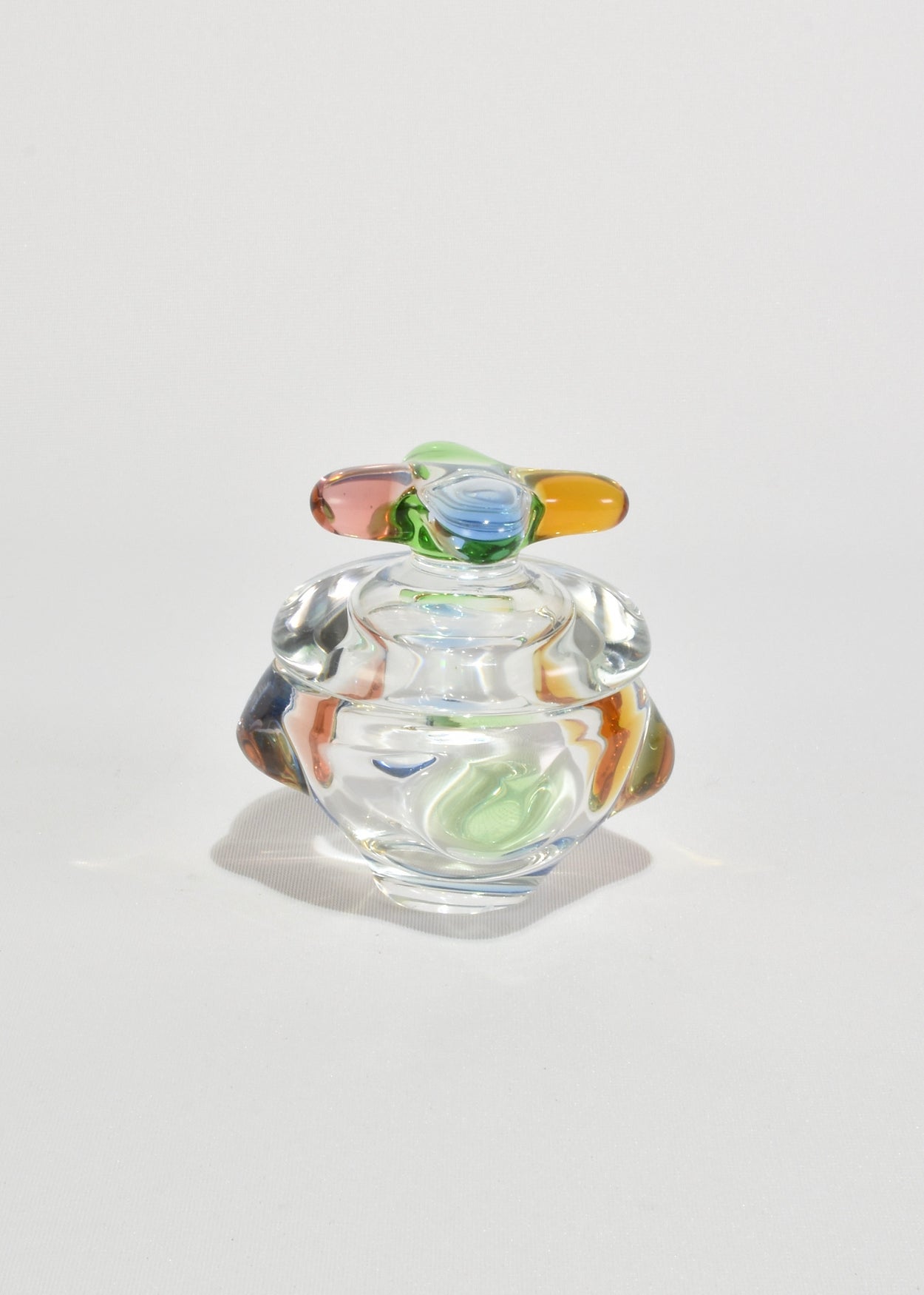 Colorful Glass Lidded Box