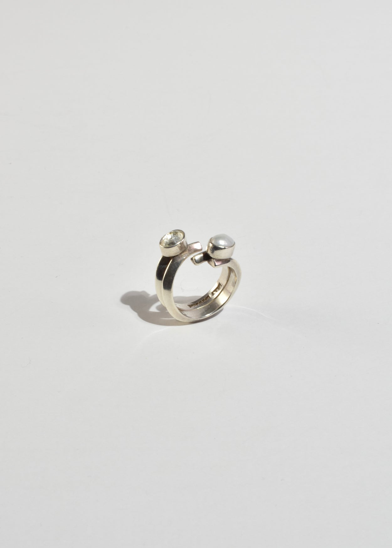 Quartz Pearl Ring