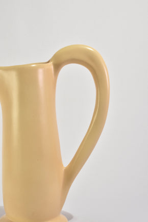 Pale Yellow Ceramic Pitcher