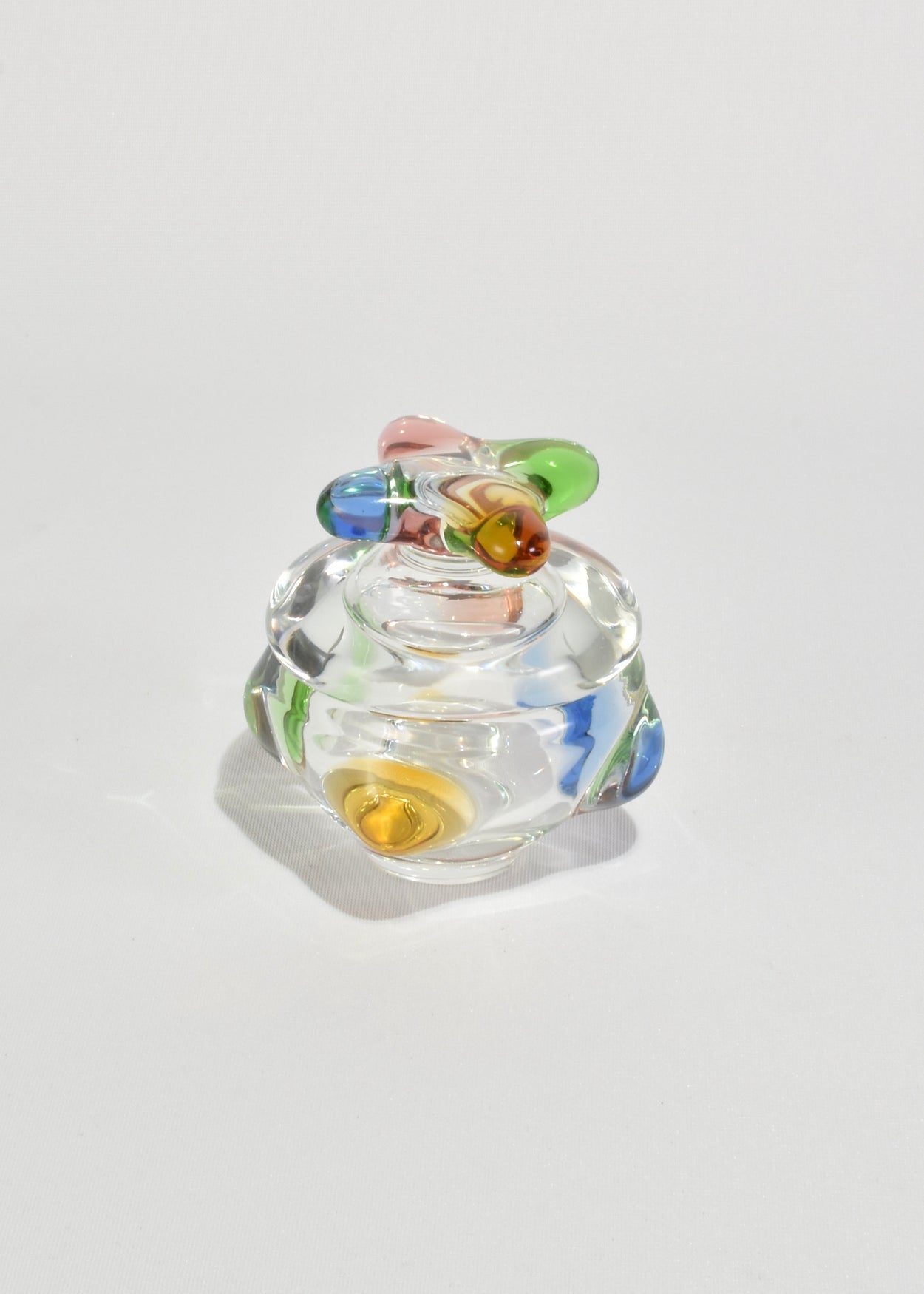 Colorful Glass Lidded Box