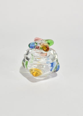 Colorful Glass Lidded Box