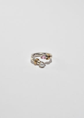 Pearl Rose Quartz Ring