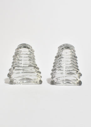 Layered Glass Bookends