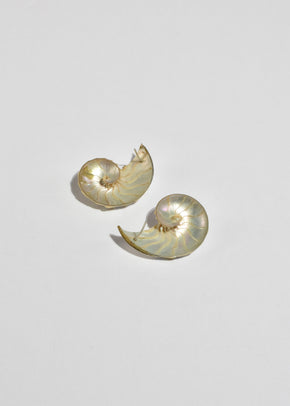 Nautilus Shell Earrings