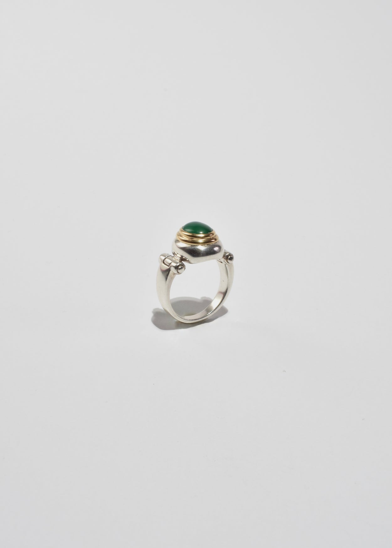 Silver Jade Ring