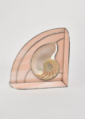 Nautilus Shell Glass Sculpture