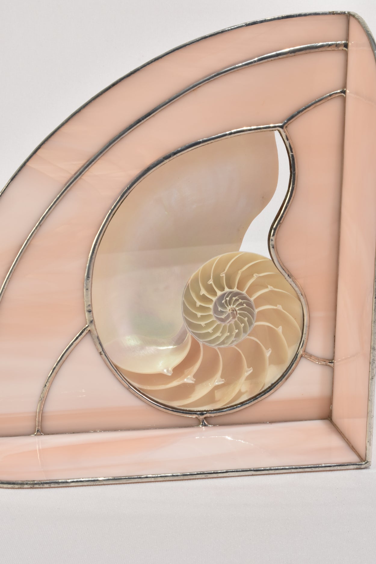 Nautilus Shell Glass Sculpture