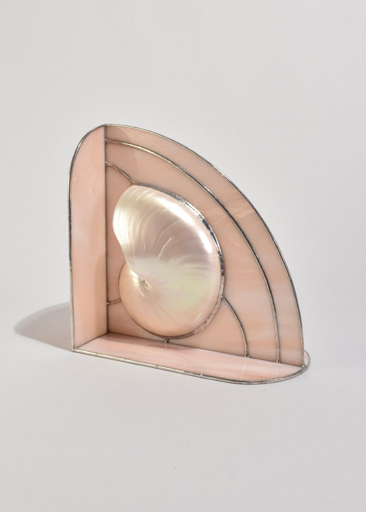 Nautilus Shell Glass Sculpture