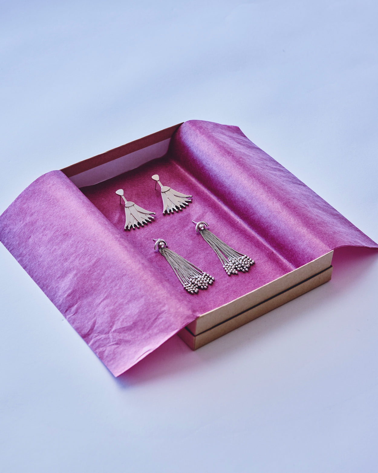 Silver Tassel Earrings