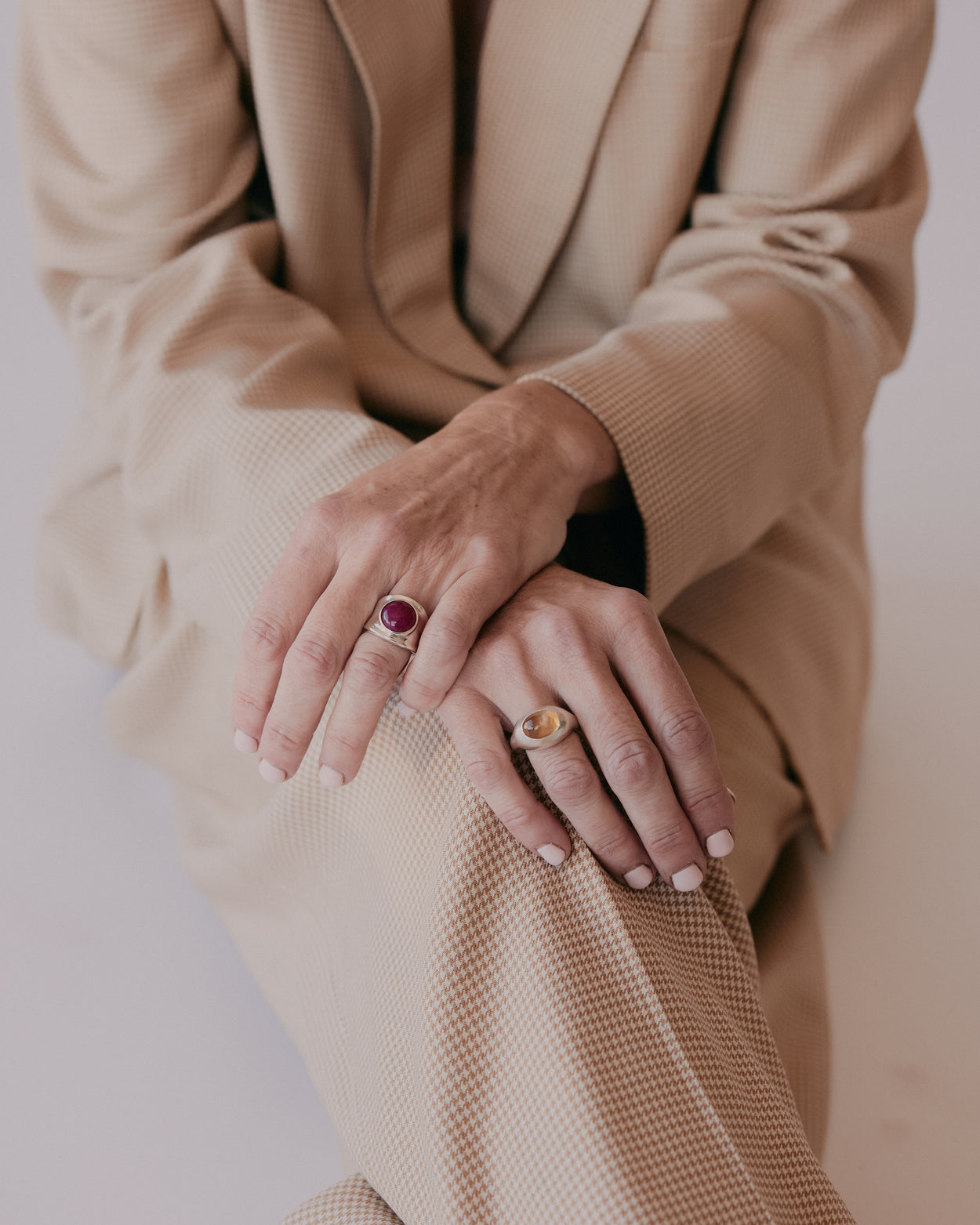 Pink Chalcedony Ring