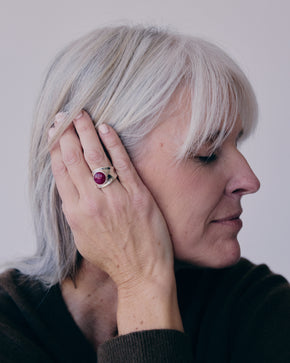 Pink Chalcedony Ring