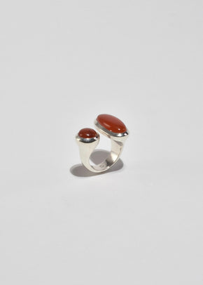 Silver Carnelian Ring