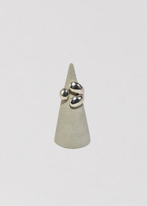 Sculptural Silver Ring