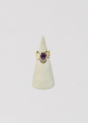 Gold Amethyst Ring