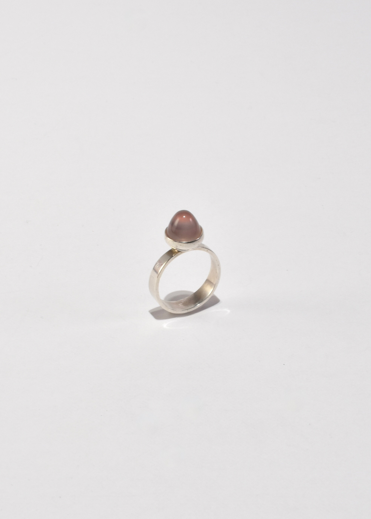 Silver Rose Quartz Ring