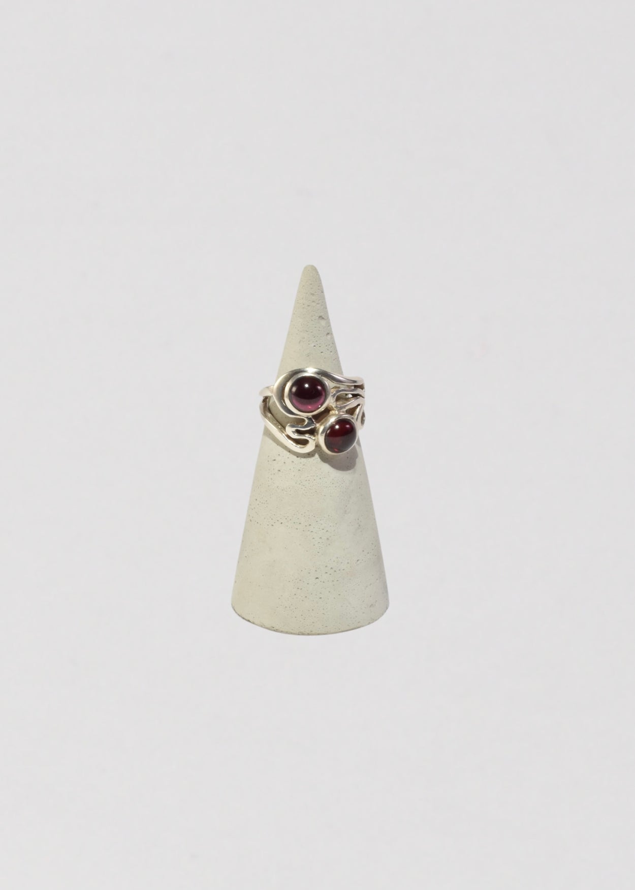 Abstract Garnet Ring