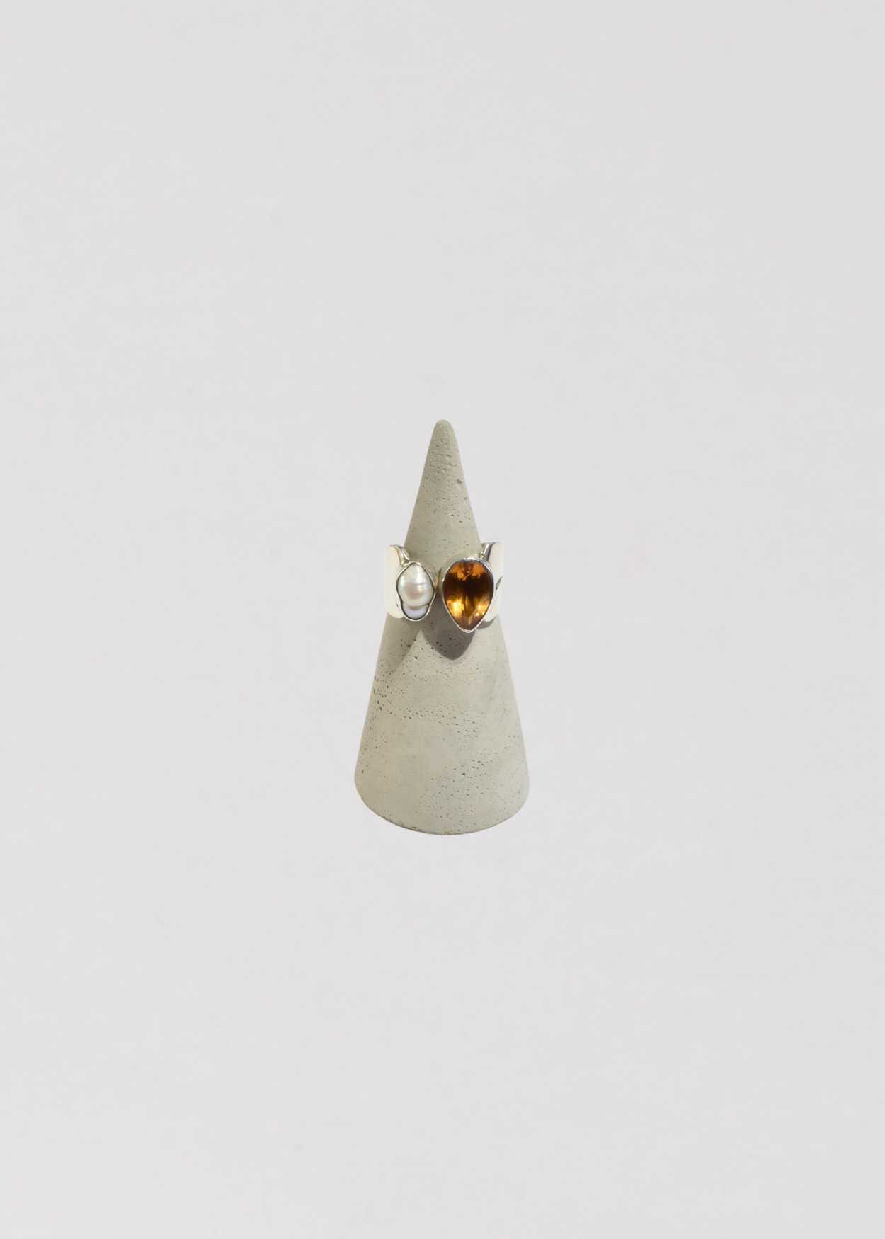 Citrine Pearl Ring