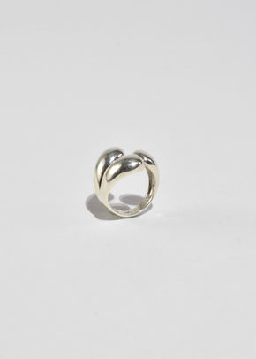 Sculptural Silver Ring